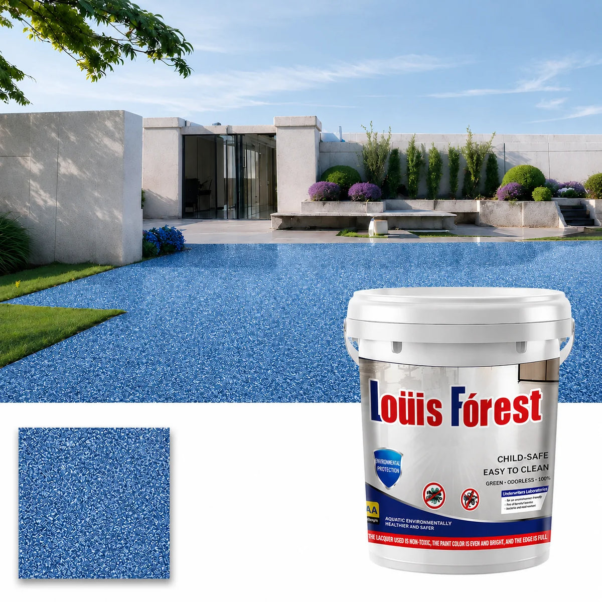Epoxy Floor Paint Slip-Resistant & Waterproof Glossy Finish