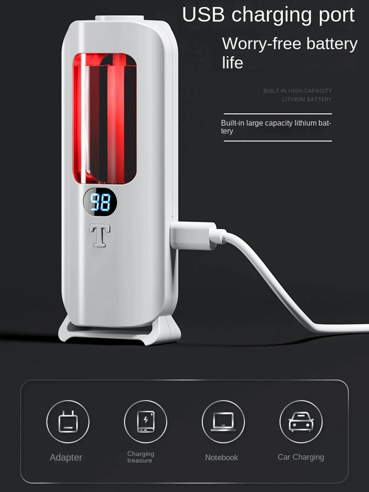 Essential Oil Diffuser Five Spray Modes Rechargeable Wall-Mountable