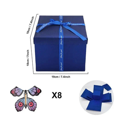 Explosion Box Gift Personalized Photo Pages & Secret Compartment