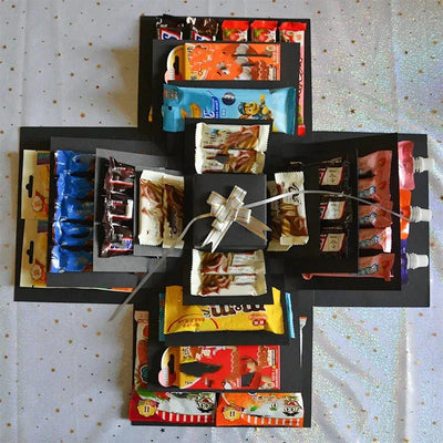 Explosion Box Gift Personalized Photo Pages & Secret Compartment