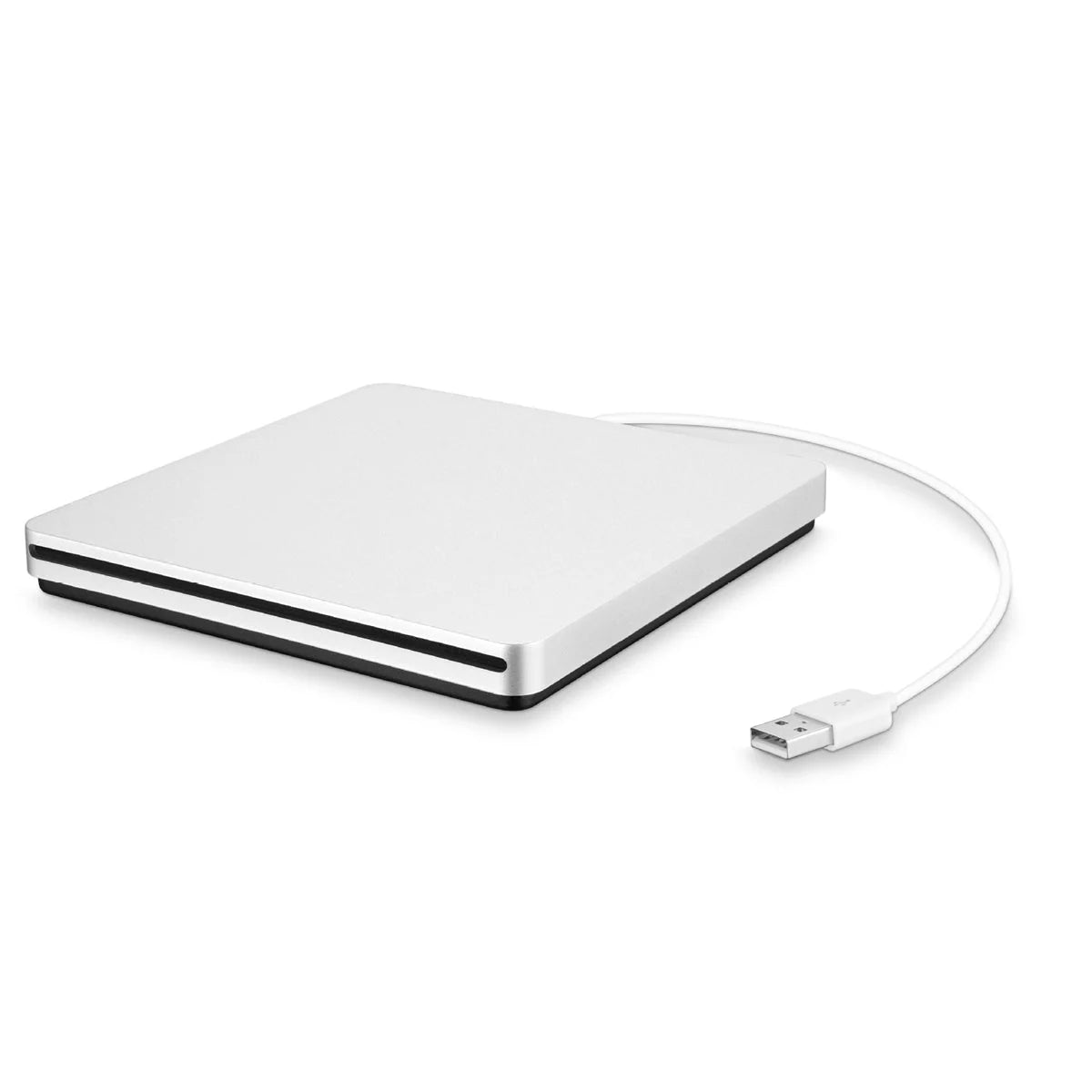 External CD/DVD Drive Slot-Loading USB-Powered Plug-And-Play