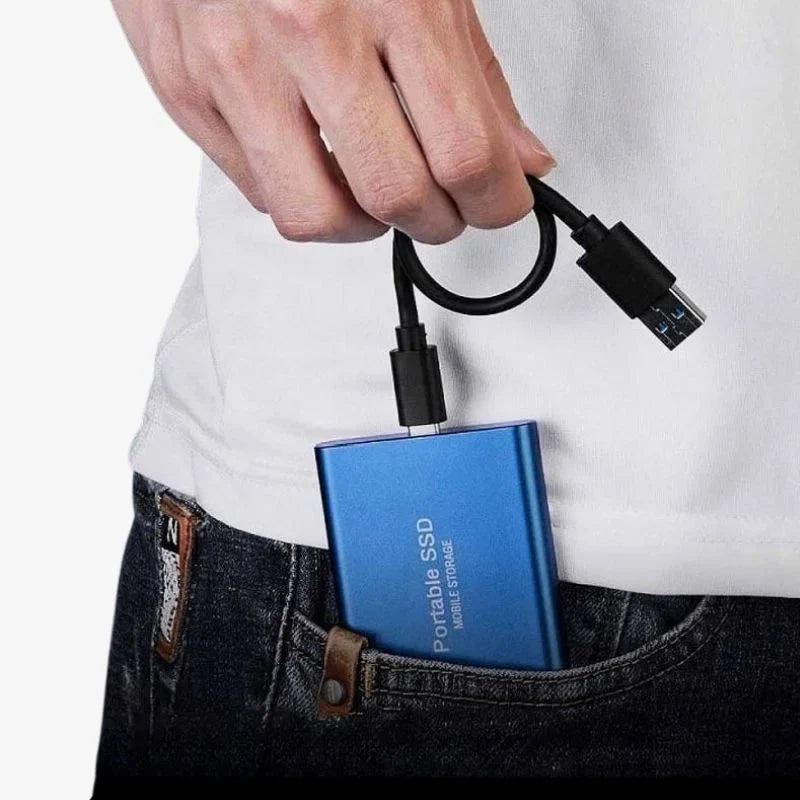 External SSD 128GB USB-C 520 MB/s Shockproof Aluminum