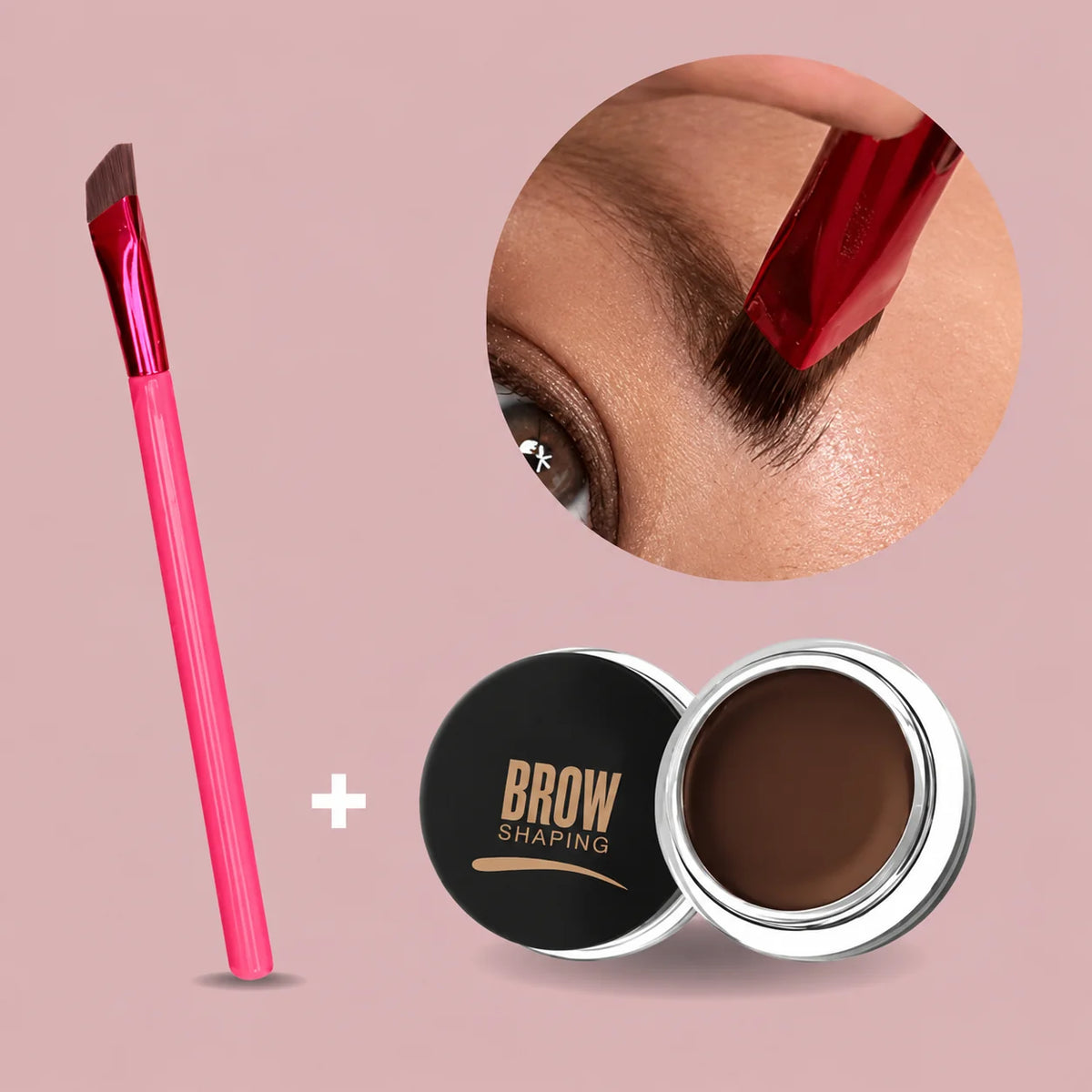 Eyebrow Brush Angled Fine Bristles Microblading Effect