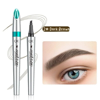 Eyebrow Pencil 4-Tip Microblading Head Waterproof & Long-Lasting