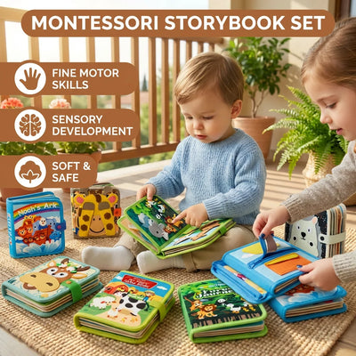 Fabric Activity Book Multi-Texture Sensory Movable Pieces