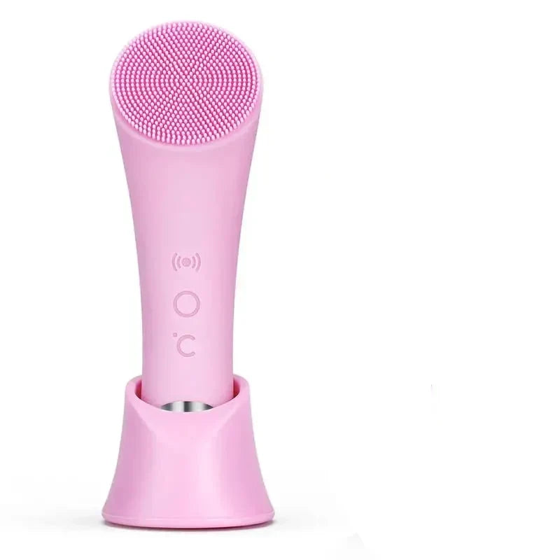 Facial Cleansing Brush Heated Tip & Silicone Bristles