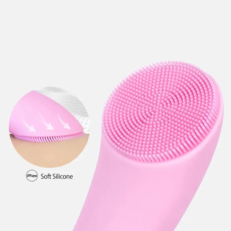 Facial Cleansing Brush Heated Tip & Silicone Bristles