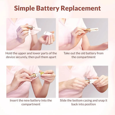 Facial Hair Remover Cordless Rounded Safety Head