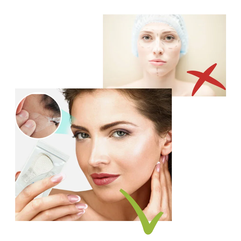 Facial Lift Stickers Reusable Skin-Safe Set of 40