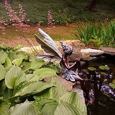Fairy Garden Statue Weatherproof & UV-Resistant Resin 9 Inch