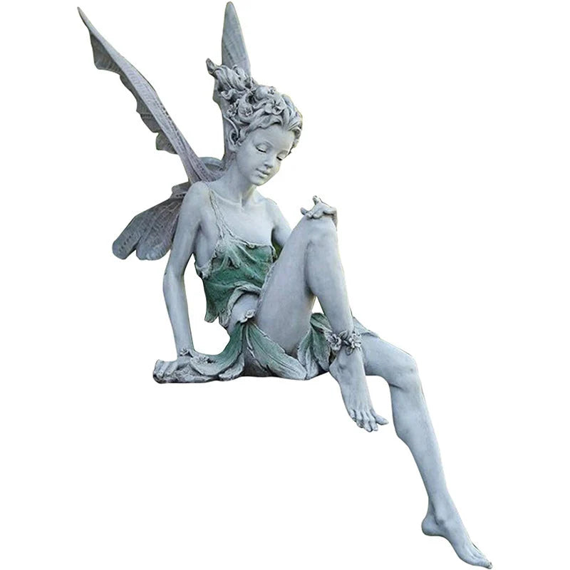 Fairy Garden Statue Weatherproof & UV-Resistant Resin 9 Inch