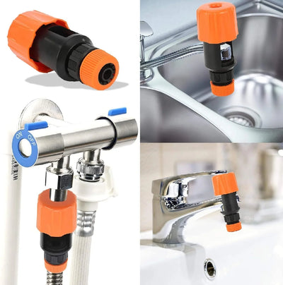 Faucet Adapter Universal Tool-Free Fits Up To 33 mm