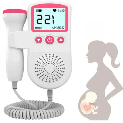 Fetal Heart Rate Monitor Backlit Display & Built-In Speaker