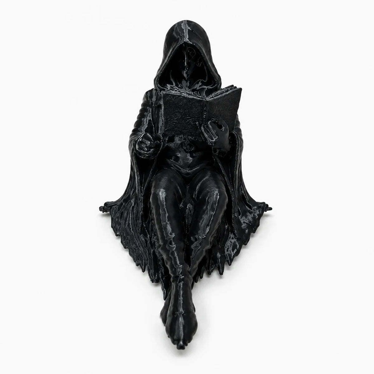 Figurine Hooded Reader Gothic Resin