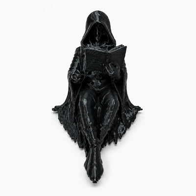 Figurine Hooded Reader Gothic Resin