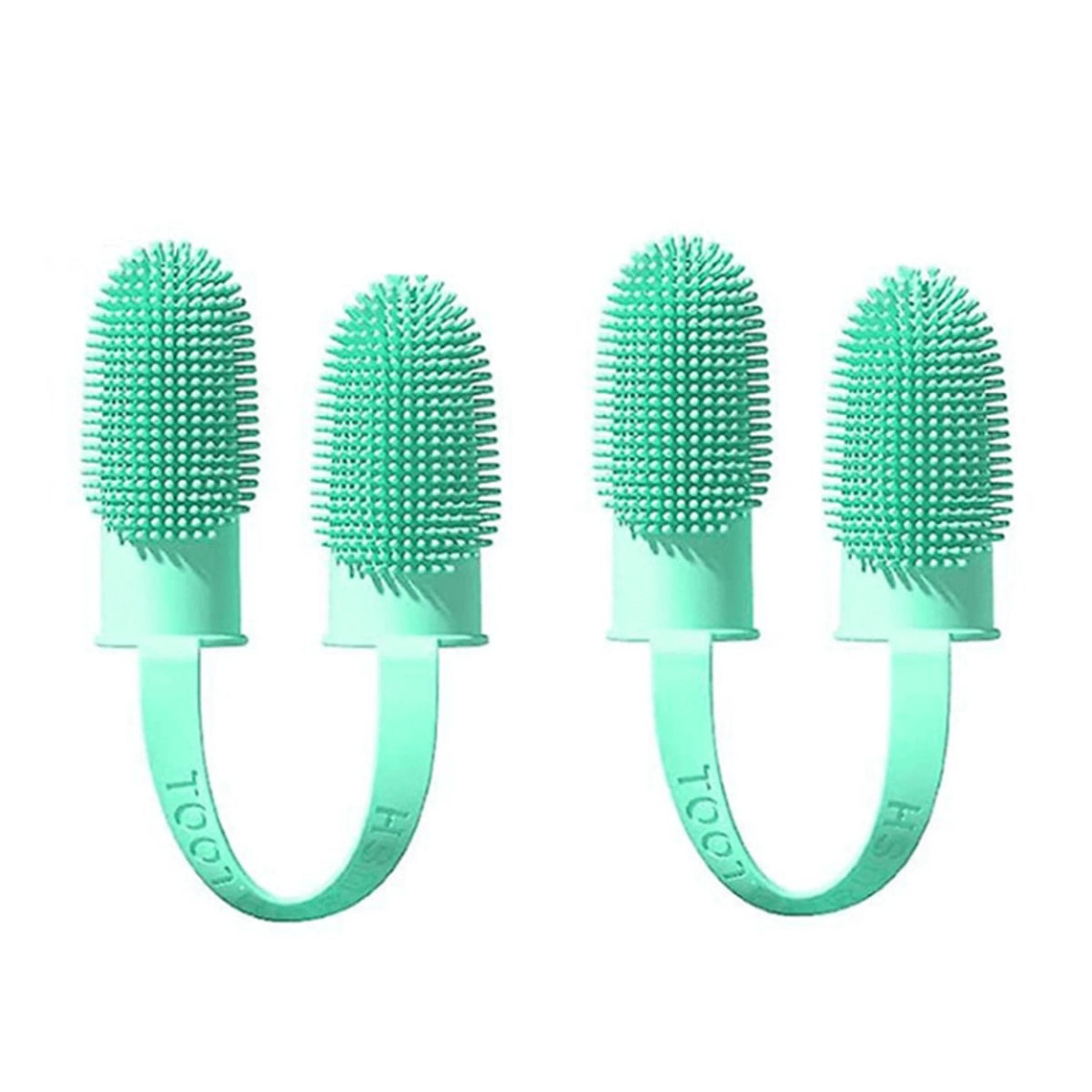 Finger Toothbrush Dual-Finger Design Over 800 Bristles