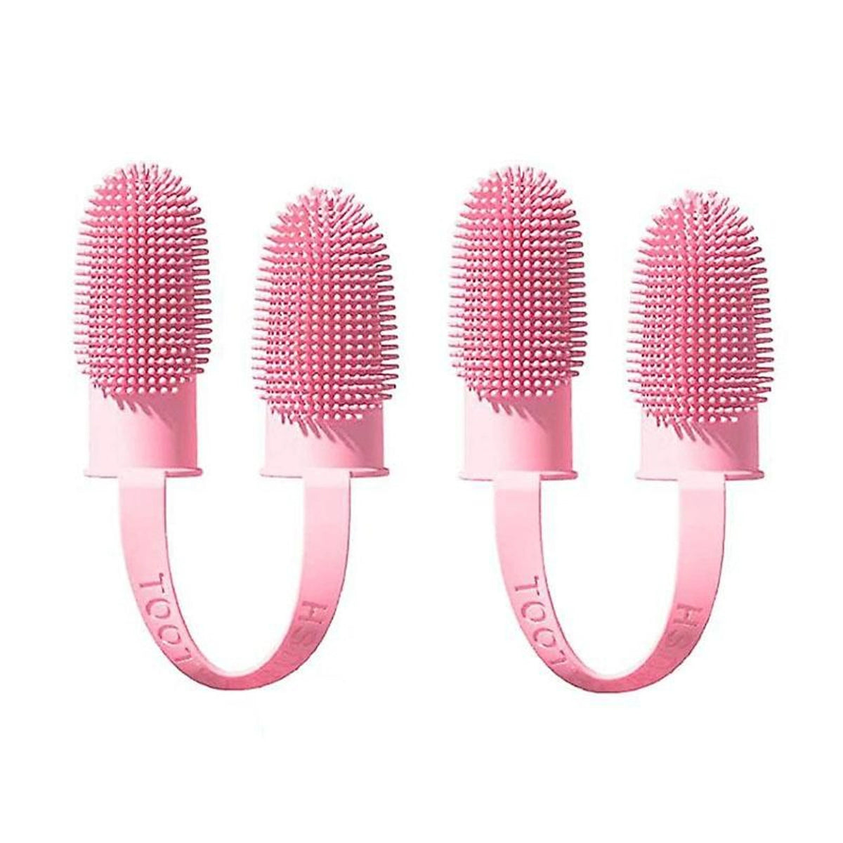Finger Toothbrush Dual-Finger Design Over 800 Bristles