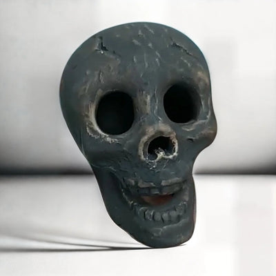 Fire Pit Skull Heat-Resistant Ceramic Hollow Flame Effect