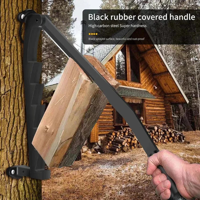 Firewood Splitter Wall-Mounted Carbon Steel Manual Lever