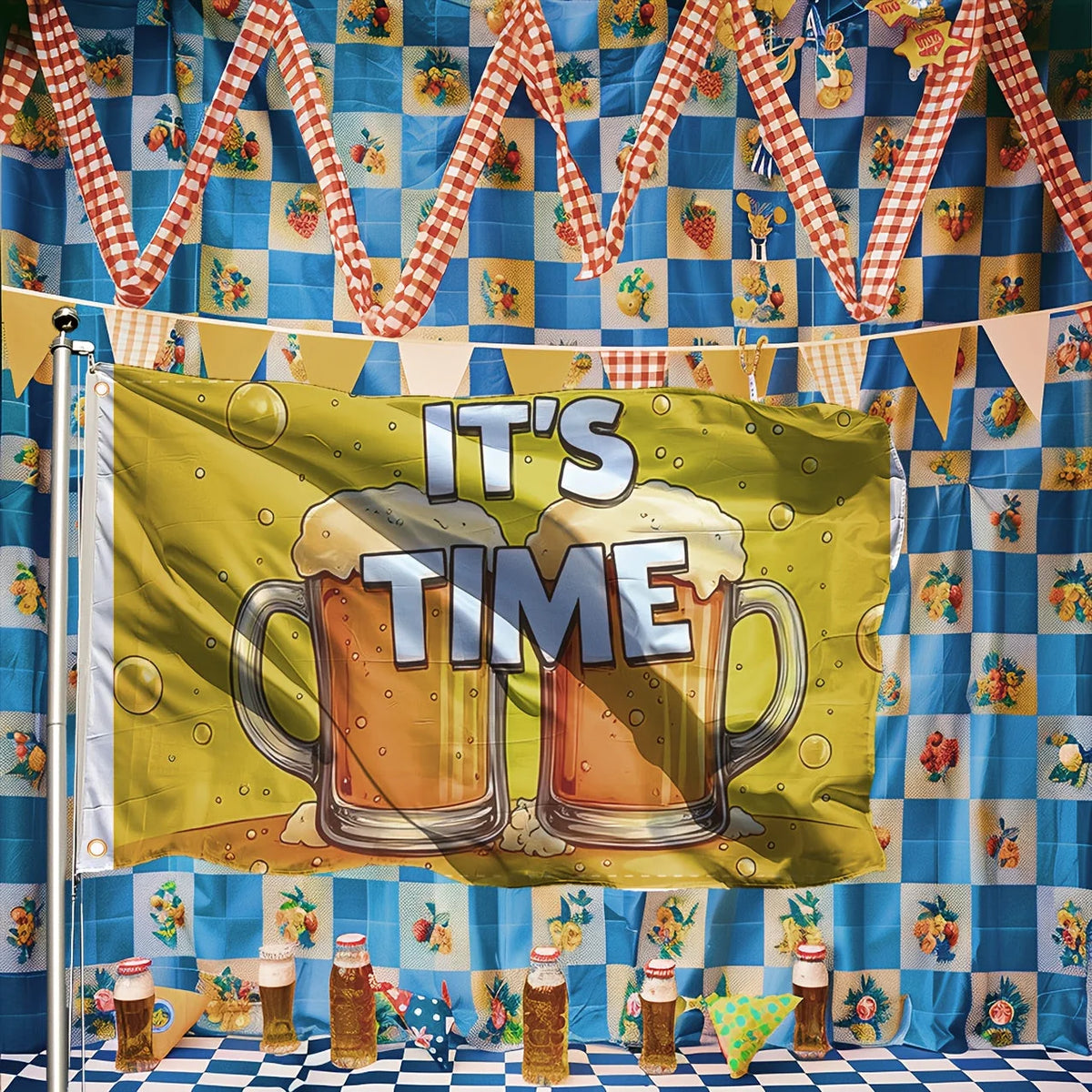 Flag Oktoberfest Beer Mug Motif Weatherproof Polyester
