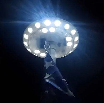 Flagpole Light Solar Dusk-To-Dawn 700 Lumens