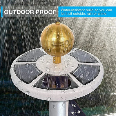Flagpole Light Solar Dusk-To-Dawn 700 Lumens