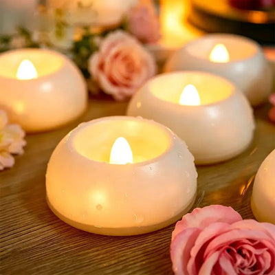 Floating LED Tea Candles Water-Activated Set of 12