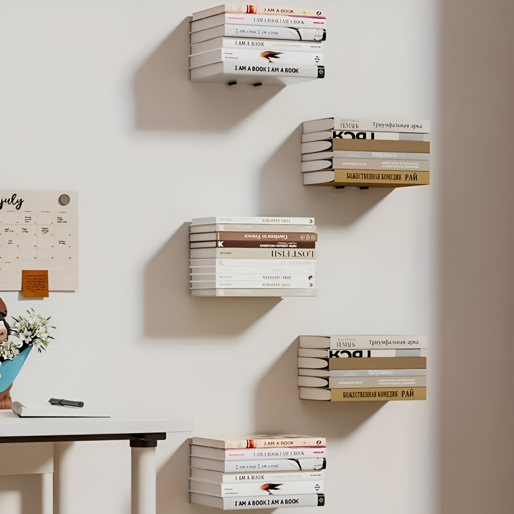 Floating Shelf Invisible Bracket Painted Iron Wall-Mounted