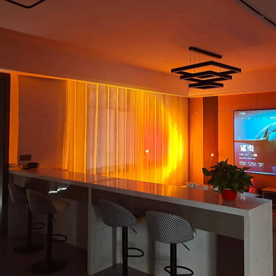 Floor Lamp Halo Projector Adjustable Color Temperature Anodized Aluminum