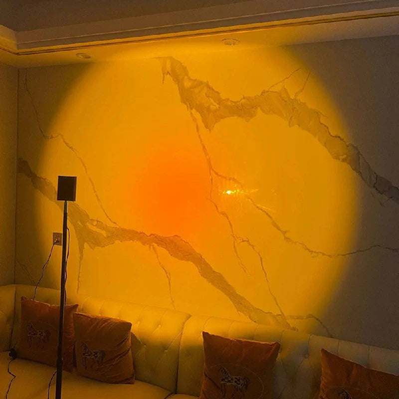 Floor Lamp LED Halo Projector 3 Color Temps