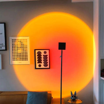 Floor Lamp LED Halo Projector 3 Color Temps