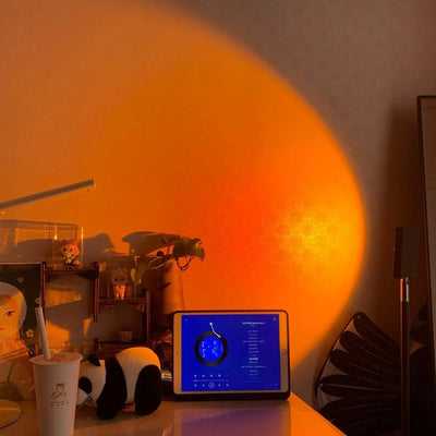 Floor Lamp LED Halo Projector 3 Color Temps