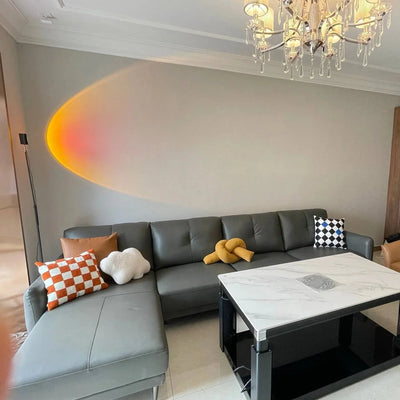 Floor Lamp LED Halo Projector 3 Color Temps