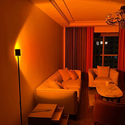 Floor Lamp LED Halo Projector 3 Color Temps