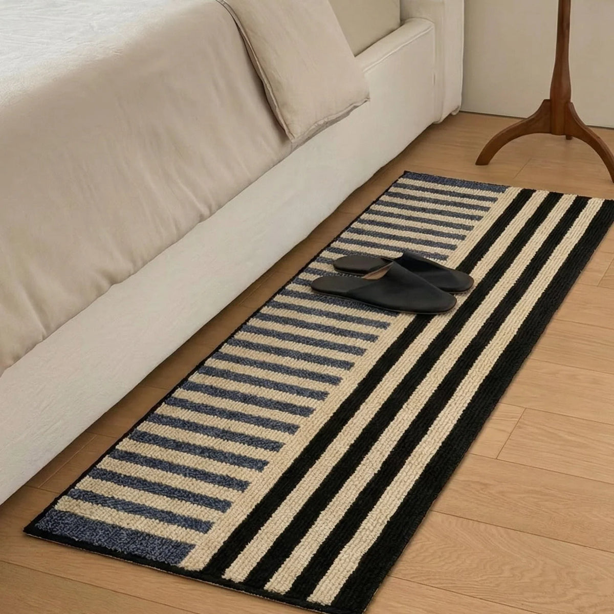 Floor Mat Cushioned Striped Non-Slip