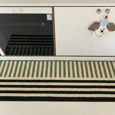 Floor Mat Cushioned Striped Non-Slip