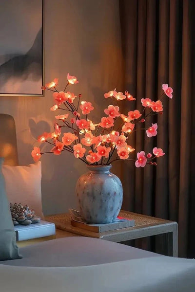 Floral Branch Lights Battery-Powered LED Set of 3
