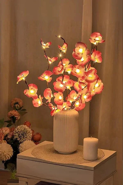 Floral Branch Lights Battery-Powered LED Set of 3