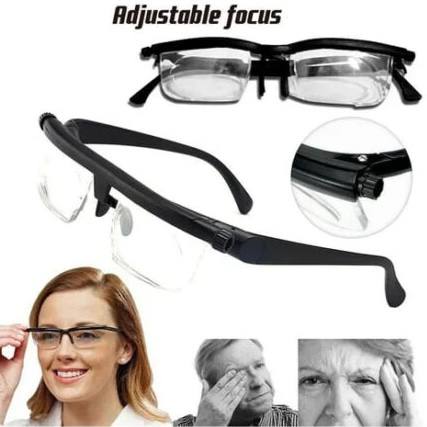 Focus Glasses Independent Lens Dials Lightweight Frame