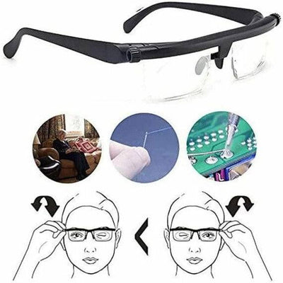 Focus Glasses Independent Lens Dials Lightweight Frame