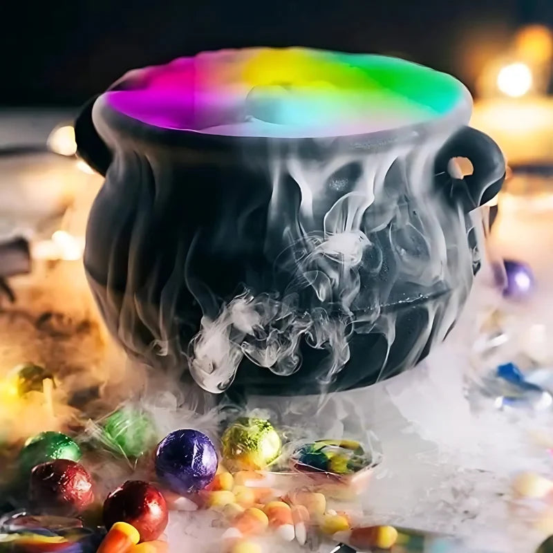 Fog Machine Ultrasonic Mist & Multicolor LED 8-Hour Runtime