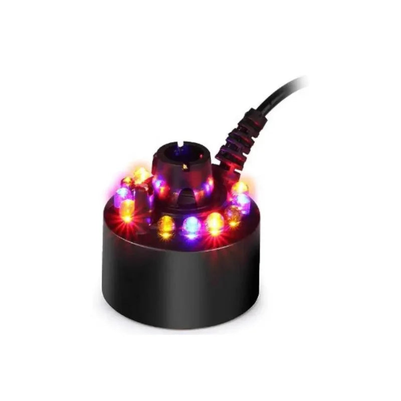 Fog Machine Ultrasonic Mist & Multicolor LED 8-Hour Runtime