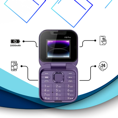 Folding Cell Phone Dual Nano SIM All-Day Battery