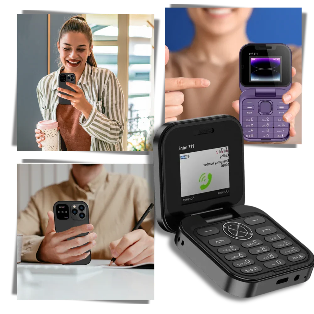 Folding Cell Phone Dual Nano SIM All-Day Battery