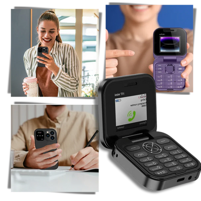 Folding Cell Phone Dual Nano SIM All-Day Battery