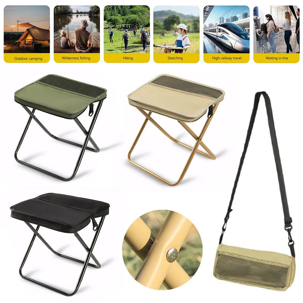 Folding Chair Backpack Waterproof Lightweight, Quick-Fold