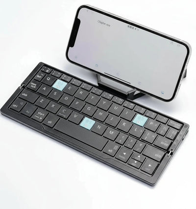 Folding Keyboard Wireless 4.0 3-Device Memory Rotating Stands