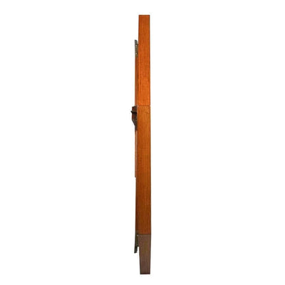 Folding Poker Table Oak Top Steel Legs Seats 8