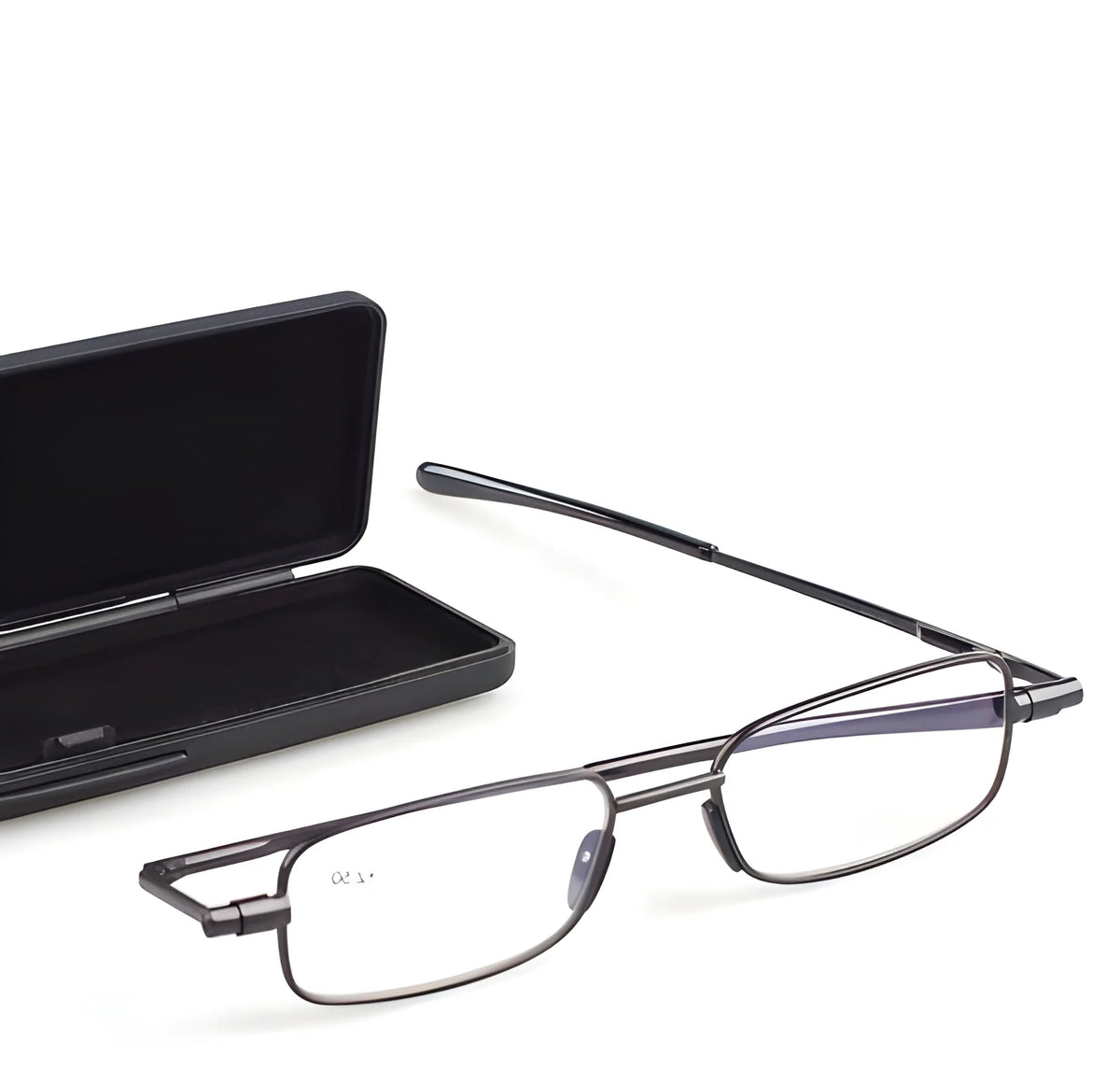 Folding Reading Glasses Stainless Steel Frame Slim & Pocketable
