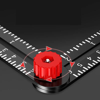 Folding Ruler Aluminum Alloy Locking Hinges
